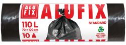 Alufix Worki na śmieci, LDPE, 110l, 10 szt., czarne