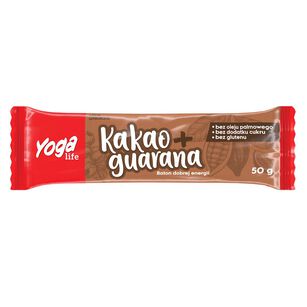 Baton Daktylowy Kakao Z Guaraną Bezglutenowy 50 G - Yoga Life [BIO]