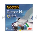 Scotch Taśma biurowa, do repozycjonowania Removable (811), matowa, 19mm, 32, 9m - 2