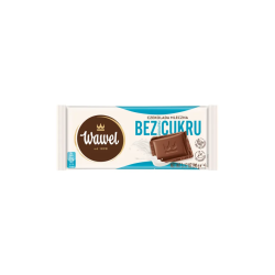Wawel Czekolada Mleczna Bez Dodatku Cukru 80G