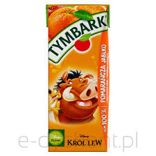 Tymbark Sok 100% pomarańcza jabłko 200 ml