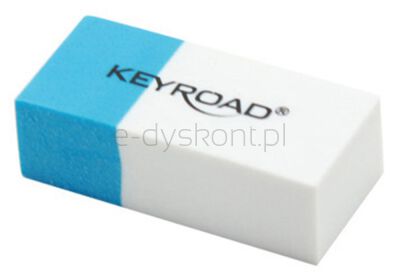 Keyroad Gumka wielofunkcyjna Duo Eraser, pakowane na displayu, niebiesko-biała