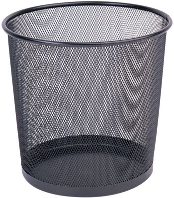Q-Connect Kosz Na Śmieci Office Set Metalowy 12L Czarny