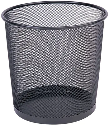 Kosz Na Śmieci Q-Connect Office Set Metalowy 12L Czarny