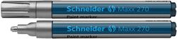 Schneider Marker olejowy Maxx 270, okrągły, 1-3mm, srebrny [BIURO]
