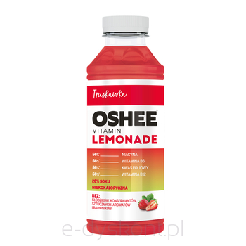 Oshee Vitamin Lemonade Truskawka 555 Ml
