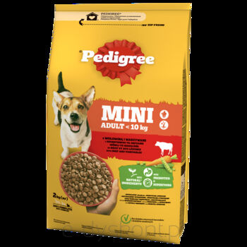 Pedigree Mini Adult sucha karma z wołowiną i warzywami 2 kg