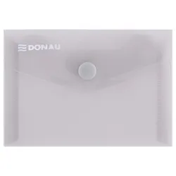 Donau Teczka kopertowa zatrzask, PP, A7, 180mikr., dymna