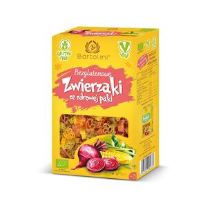 Makaron (Kukurydziany Z Suszonymi Warzywami) Dla Dzieci Zwierzaki Bezglutenowy Bio 250 G - Bartolini [BIO]