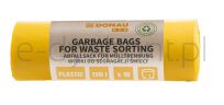 Donau ECO Worki na śmieci do segregacji plastiku, 120l, 10 szt., żółte - 4