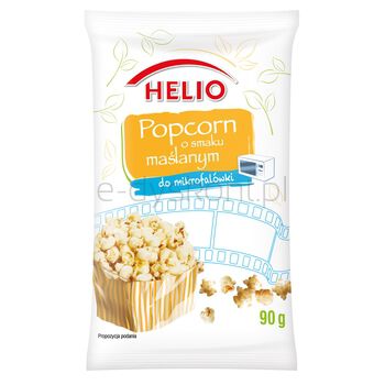 Helio Popcorn Do Mikrofalówki O Smaku Maślanym 90 G 