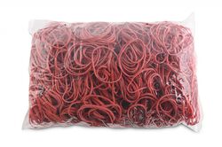 Office Products Gumki recepturki średnica 50mm, 1,5x3mm, 60% kauczuku, 1000g, zgrzewka, czerwone