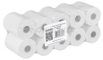 Rolki termiczne Office Products, 56mm x 30m, gr. 48 +/- 6, 10 szt., białe