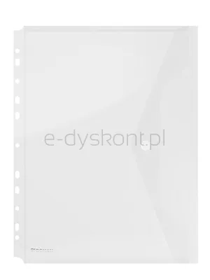 Teczka Kopertowa Donau Zatrzask, Pp, A4, 200Mikr., Z Europerforacją, Transparentna