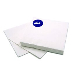 AHA Serwetki 3-warstwowe, składanie 1/4, 33x33cm, 20 szt., białe
