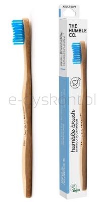 The Humble Szczoteczka do zębów, bambusowa soft niebieska 19cm