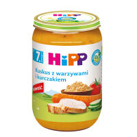 Hipp Bio Kuskus Z Warzywami I Kurczakiem, Po 7 Miesiącu, 220 G