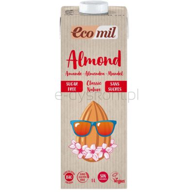 Ecomil Napój Migdałowy Classic Bez Cukru Bio 1 L