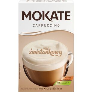 Mokate Cappuccino O Smaku Śmietankowym 160 G (20 G X 8)