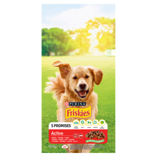 Friskies Active Z Wołowiną 10Kg