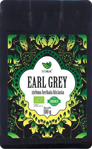 Herbata Zielona Earl Grey Bio 100 G - Ecoblik [BIO]