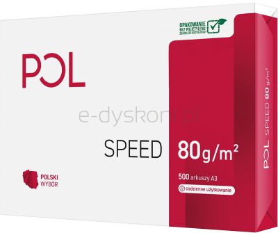 Pol Speed Papier Ksero  A3 Klasa C 80G/M2 500 Arkuszy