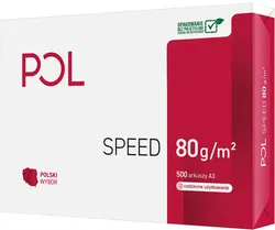 Papier Ksero Pol Speed A3 Klasa C 80G/M2 500 Arkuszy