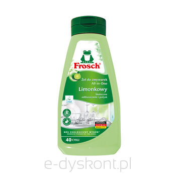 Frosch Limonkowy Żel Do Zmywarek 650 Ml