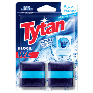 Kostka do spłuczki barwiąca wodę Tytan Blue Water 2x50g