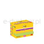 Post-It Karteczki Samoprzylepne Super Sticky, 47,6X47,6Mm, 12X90 Kart., Paleta Carnival  - 2