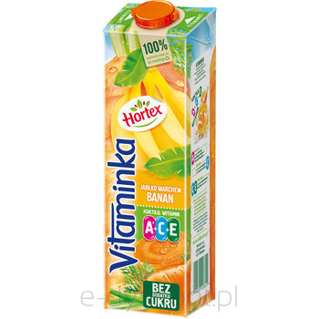 Hortex Vitaminka Jabłko, marchew, banan sok karton 1L