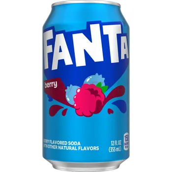 Fanta Napój gazowany o smaku jagody 355 ml