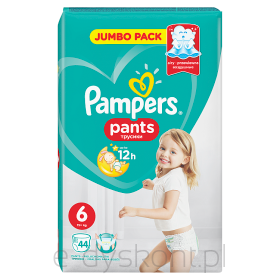 Pampers Pants, rozmiar 6, 44 pieluchomajtki