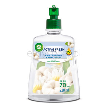 Air Wick Active Fresh Kwiat Bawełny & Biały Lotos/ Cotton Blossom & White Lotus 228 ml Wkład
