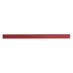Donau Listwa zaciskająca, PVC, A4, 8mm, do 80 kartek, czerwona