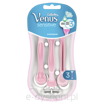 Venus Smooth Sensitive Jednorazowe Maszynki Do Golenia, 3 Sztuki