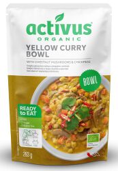 Activus Danie Żółte Curry Z Brązowymi Pieczarkami I Ciecierzycą Bezgl. Bio 283 G
