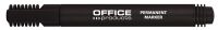 Office Products Marker permanentny okrągły, 1-3mm (linia), czarny [BIURO]