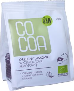 Orzechy Laskowe W Czekoladzie Kokosowej Bio 70 G - Cocoa [BIO]