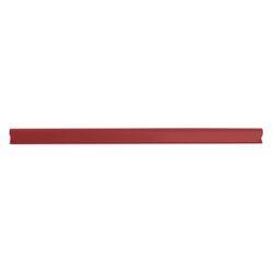 Donau Listwa zaciskająca, PVC, A4, 6mm, do 60 kartek, czerwona