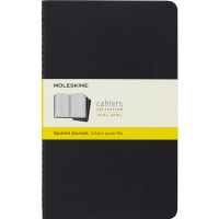 Zestaw 3 Zeszytów Moleskine Cahier Journals L (13X21Cm) W Kratkę, 80 Strony, Czarny