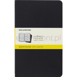 Zestaw 3 Zeszytów Moleskine Cahier Journals L (13X21Cm) W Kratkę, 80 Strony, Czarny