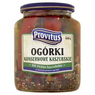 Provitus Ogórki Konserwowe Kaszubskie 640G