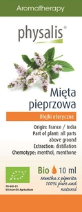 Olejek Eteryczny Mięta Pieprzowa Bio 10 Ml - Physalis [BIO]