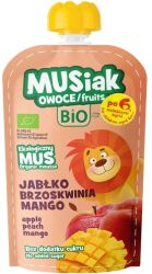 Musiak Mus owocowy jabłko- brzoskwinia - mango BIO 120g