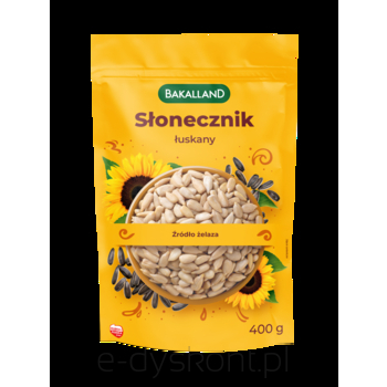 Bakalland Słonecznik Łuskany 400G 