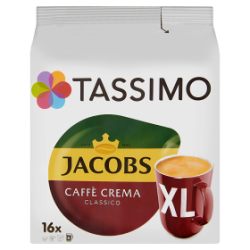 Jacobs Tassimo Caffe Crema Classico Xl Kawa Mielona 16 Kapsułek 132,8 G
