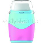 Keyroad Temperówka plastikowa z gumką pastel, podwójna, blister, mix kolorów  - 3