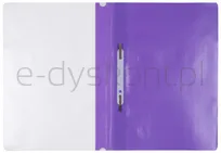 Skoroszyt OFFICE PRODUCTS, PP, A4, miękki, 100/170mikr., fioletowy - 2