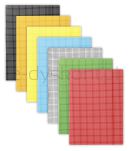 Donau Teczka Z Gumką Karton, A4, 400Gsm, 3-Skrz., Żółta W Kratę  - 2